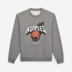 Kooples sport EUC gray graphic sweatshirt